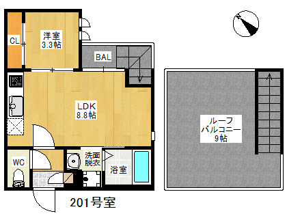 【間取り】 | GRANDTIC VILLA姪浜　★プライスホームなら仲介手数料が割引価格です！★