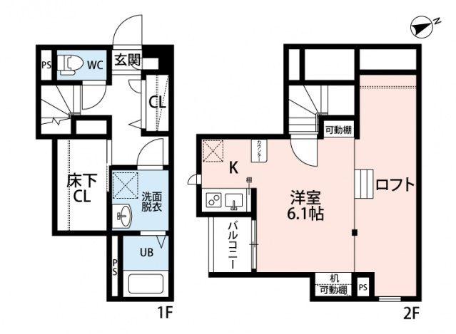 ＣＢ久留米カーラの間取り