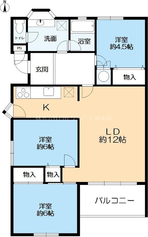 ハイライフ本山の間取り
