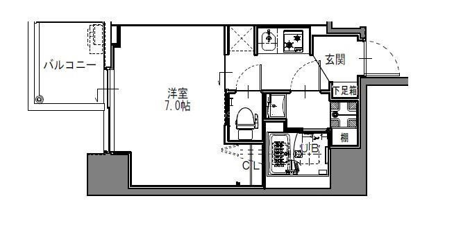 S-RESIDENCE難波大国町Deuxの間取り