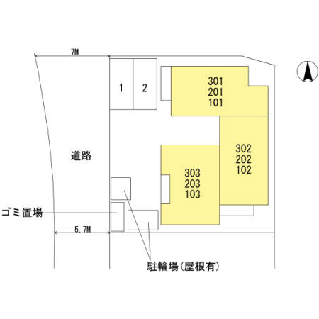 ベーネ・ルミエールの区画図