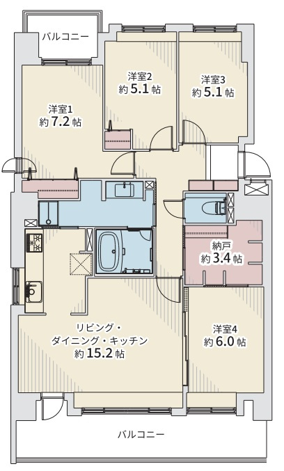 琴似シティハウスの間取り
