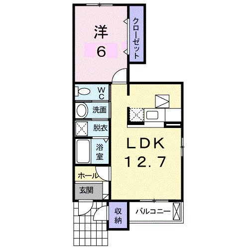 ＪⅡ・ＹＯＳＨＩＤＡの間取り