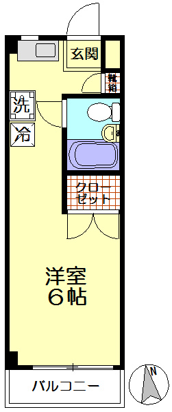 床も張替え済みでキレイな居室