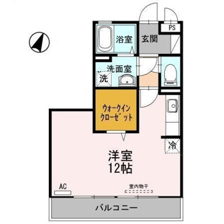 【間取り】 | リファルジェント泉　D棟 | 1Room