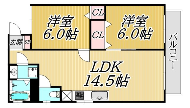 ネクステージ塚口5番館の間取り
