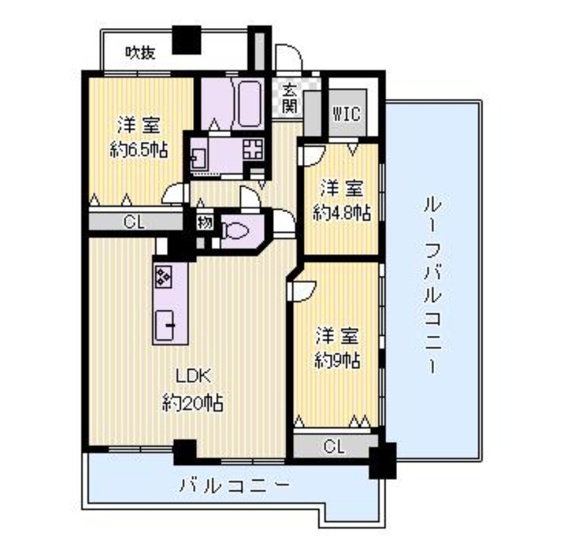 【間取り】 | ☆ライオンズマンション雲雀丘花屋敷第二