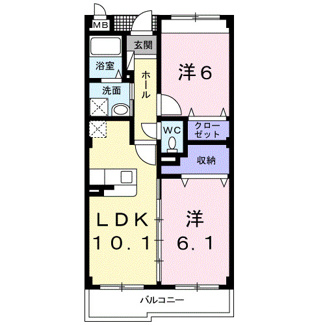 【間取り】 | リヴェール栄谷