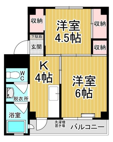 【間取り】 | ビレッジハウス奈良部2号棟 | カップルさんにオススメのお部屋です♪