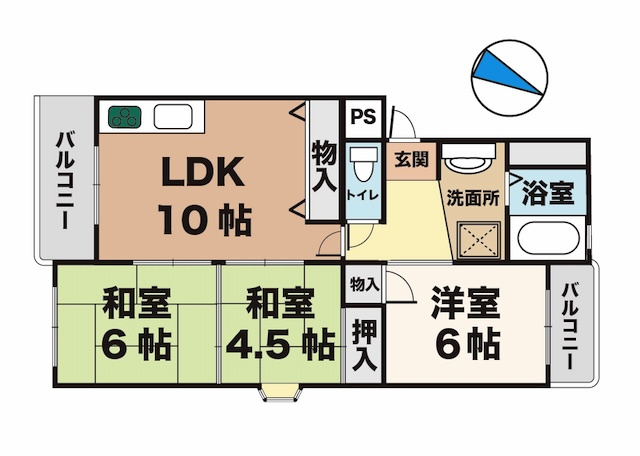 メゾン大津和の間取り