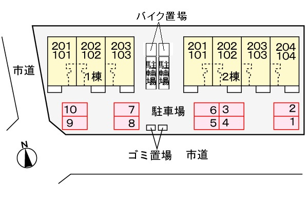 MUKO7SKT2の駐車場