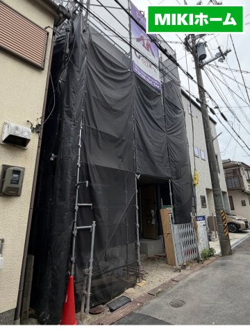 箕面市牧落３丁目　新築戸建の前面道路含む現地写真