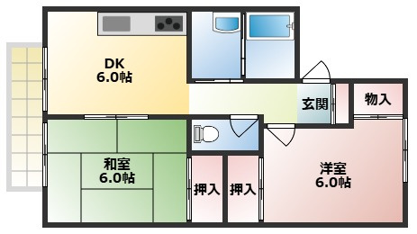 メゾンアサヒⅡの間取り