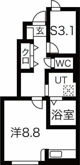 ヴィラージュ海老島Aの間取り