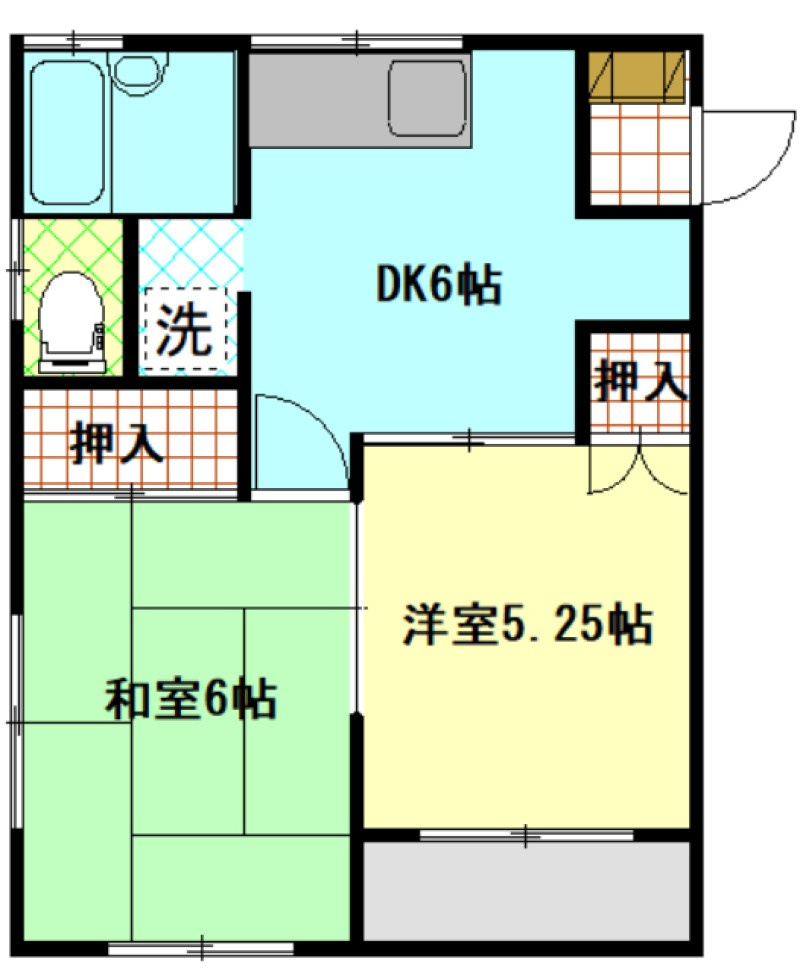 コーポフジの間取り