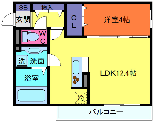 ディアコート住吉本町の間取り