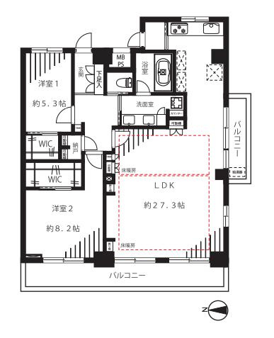ハイネスロフティの間取り