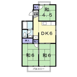 【間取り】 | セジュールあきらⅡ