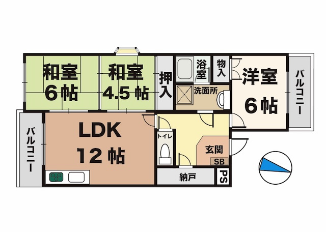 サンポート池上の間取り