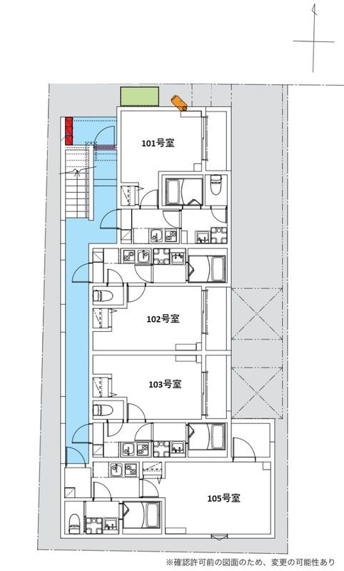 robot home 六町(ロボットホームロクチョウ)の区画図