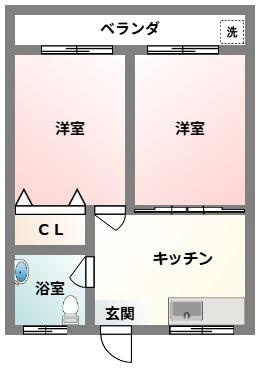 【間取り】 | 仲程アパート第2 | 仲程アパート第２★浦添市宮城エリア