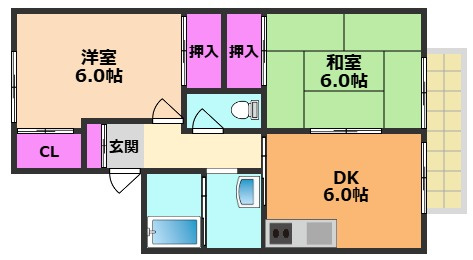 【間取り】 | メゾンアサヒⅡ
