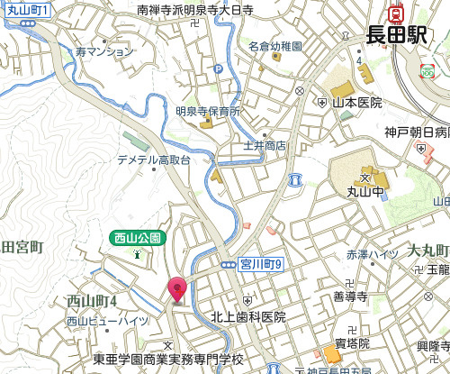 ラムール西山町の地図