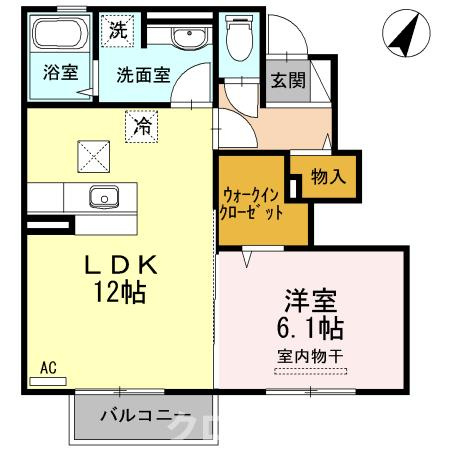 ハピネス B棟の間取り