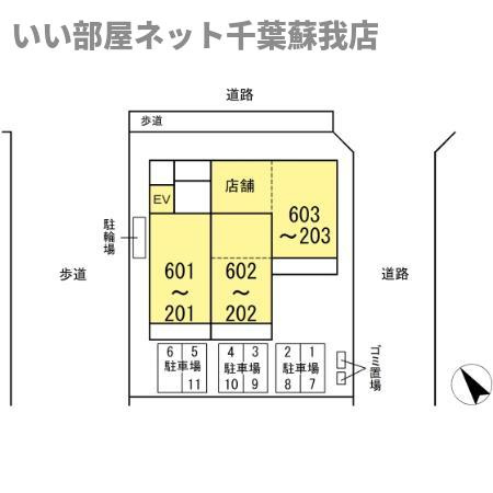 グリーンパークおゆみ野の区画図