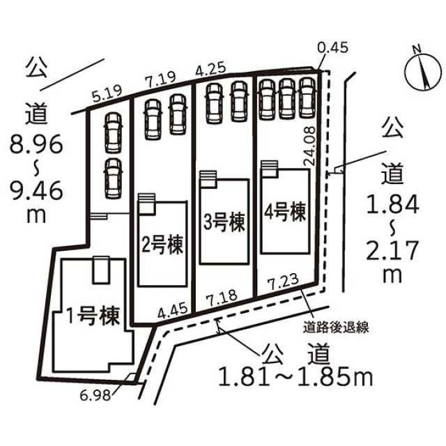 仲介手数料無料）江南市小杁町の区画図| 