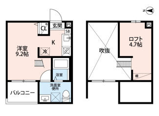 【間取り】 | イースト　クレッセント