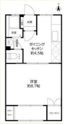 岡本梅林住宅５号棟の間取り