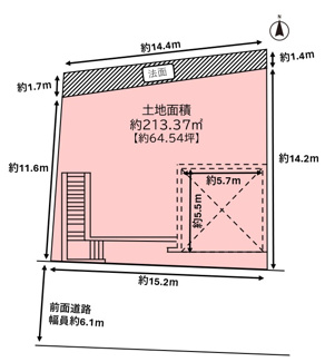 【土地図】 | 高槻市日吉台六番町　売土地