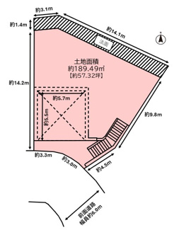 【土地図】 | 高槻市日吉台六番町　売土地