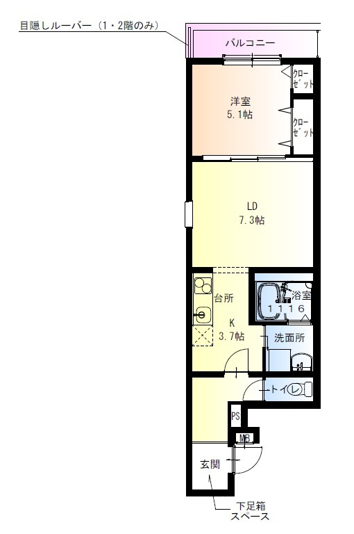 フジパレス吹田岸辺の間取り