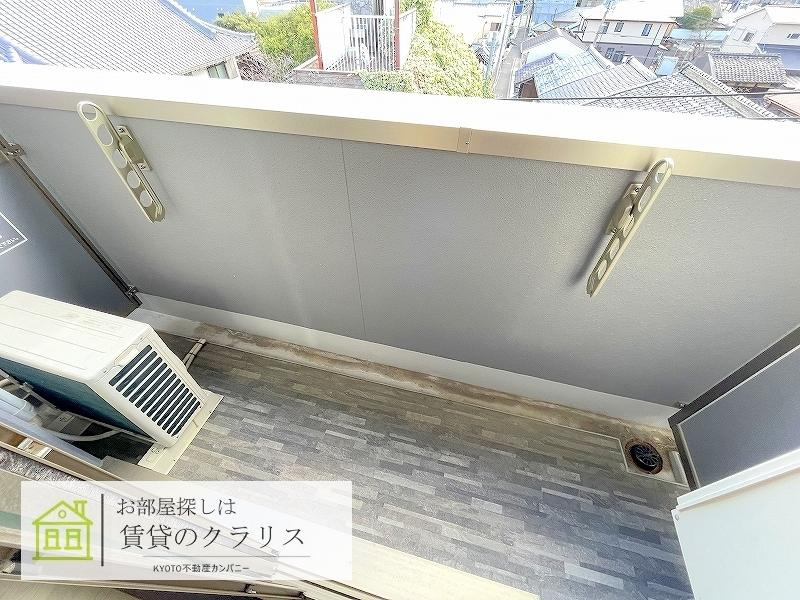 グラカン京都駅前 悠のバルコニー