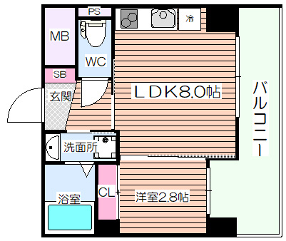 【間取り】 | アドバンス江坂ラシュレ