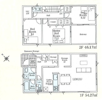 西尾市住崎第7　新築分譲住宅　全2棟　2号棟