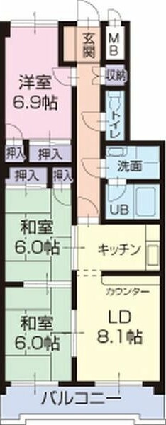 Fresca野畑　　刈谷市近郊の賃貸はクラスホーム刈谷店の間取り