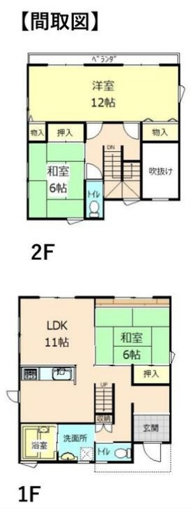 【中古戸建】邑楽郡大泉町朝日3丁目の間取り|■間取り図｜敷地面積：174.88㎡（52.9坪）建物面積：102.67㎡（約31.05坪）
