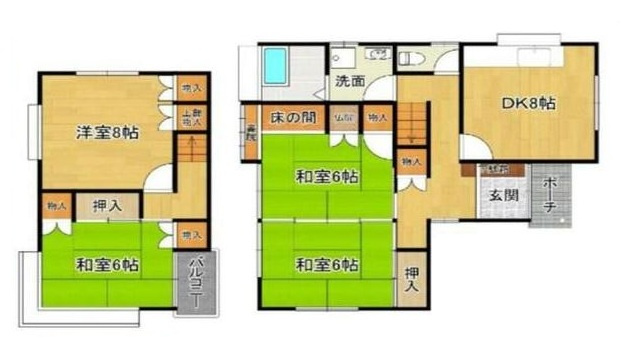 岩出市相谷・中古戸建・114850の間取り