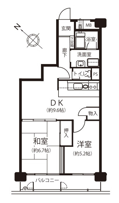 落合パークファミリアの間取り