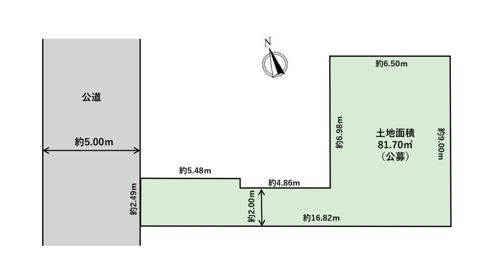 杉並区宮前3丁目　新築戸建の区画図|区画図