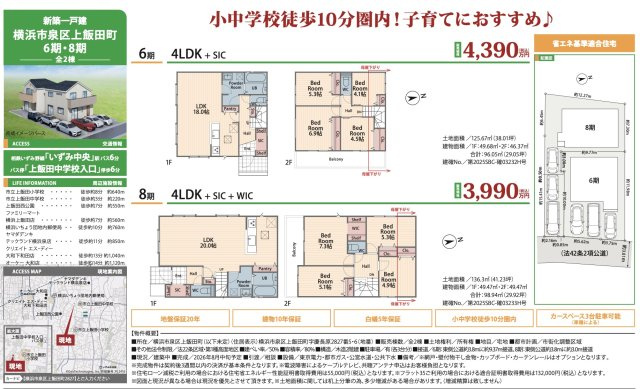 ★仲介手数料無料★横浜市泉区上飯田町６期・８期|仲介手数料無料！お問合せ下さい/080-7058-7312 