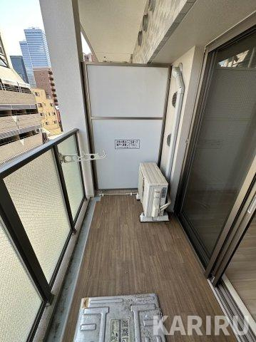 エスリード京橋グランツのバルコニー