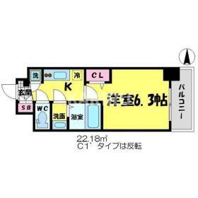 エスリード京橋グランツの間取り