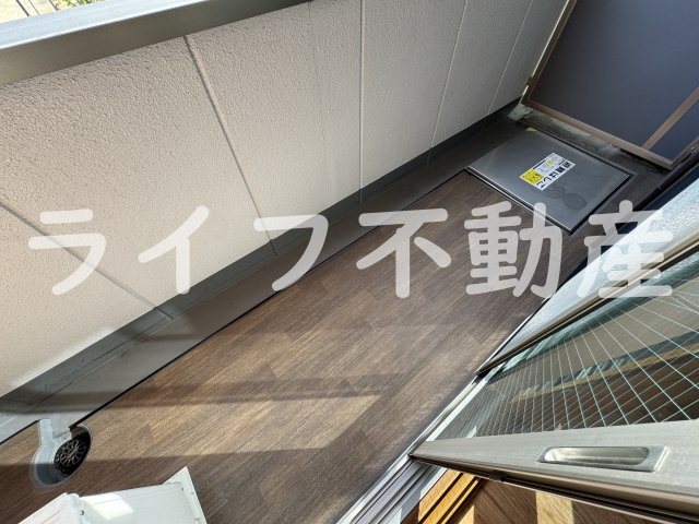 プリエール高井田のバルコニー|陽当たり良好なバルコニーです