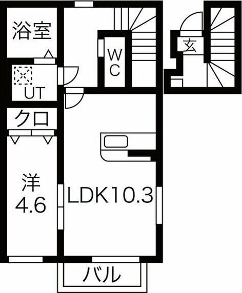 HONU清水町イーストの間取り