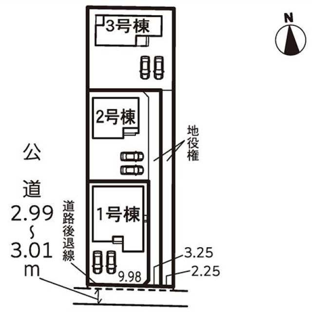 清水区三保　新築戸建の区画図