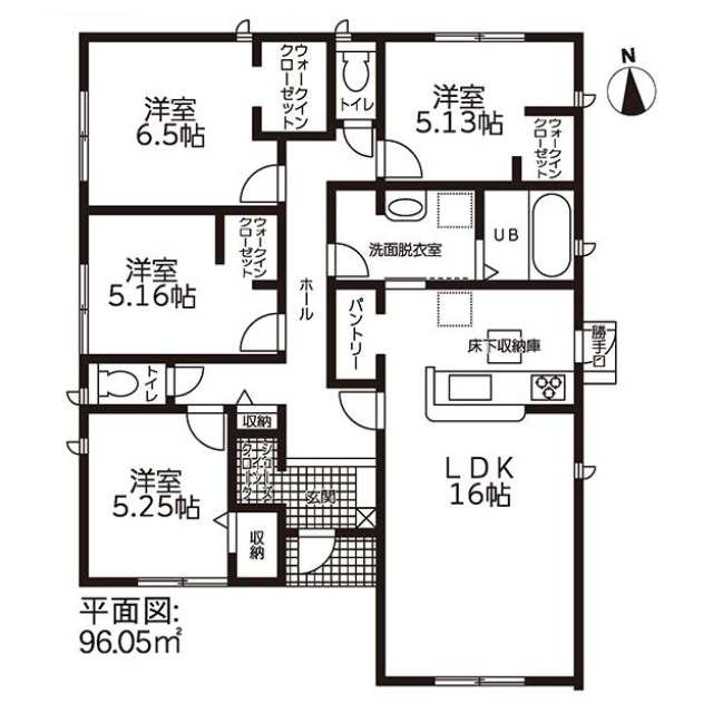 清水区三保　新築戸建の間取り